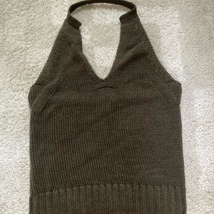 Knit halter top